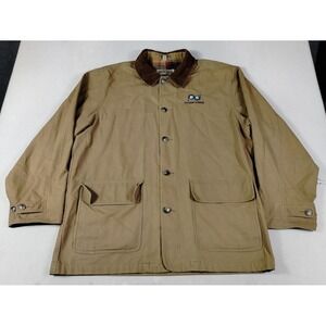 Vintage Upstream Barn Coat Mens Large Beige Lined Workwear Chore Outdoors 90s